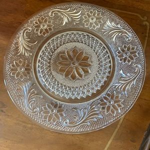 Luncheon plate  Indian glass